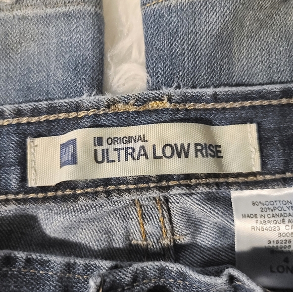 GAP Ultra Low Rise Bootcut Jeans Size 4 Long - Picture 7 of 9